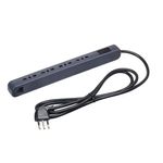 BTICINO ALARGADOR ELECTRICO 10A ULTRASLIM 4 TOMAS BIPASO 10/16A 1,5M GRIS