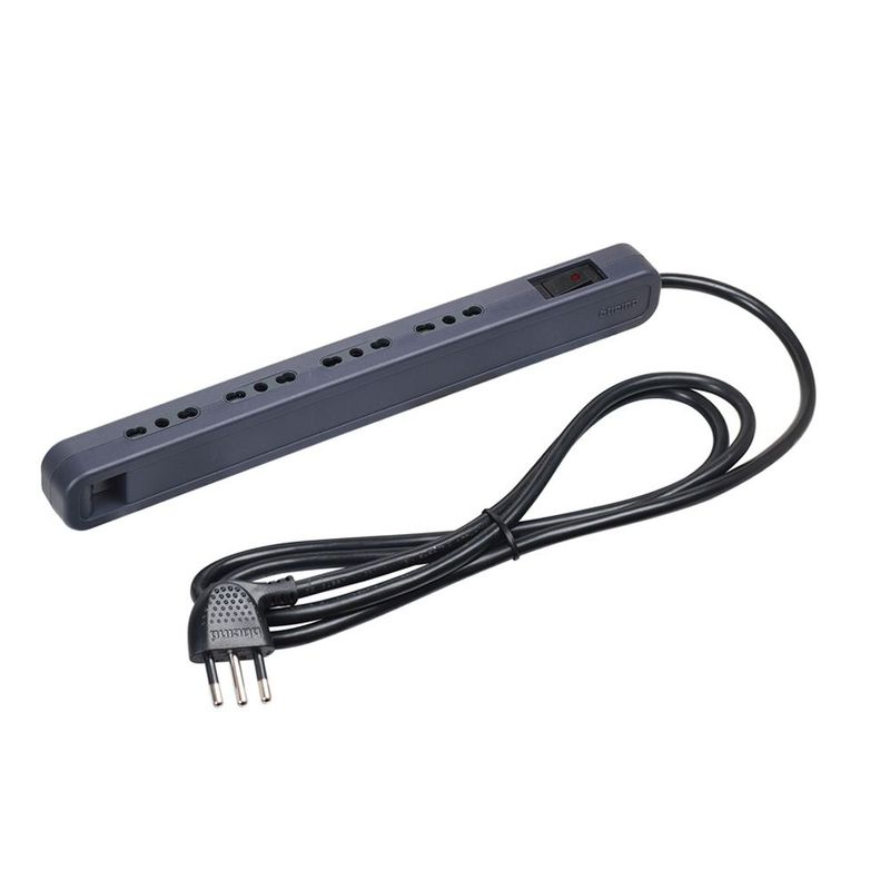BTICINO ALARGADOR ELECTRICO 10A ULTRASLIM 4 TOMAS BIPASO 10/16A 1,5M GRIS