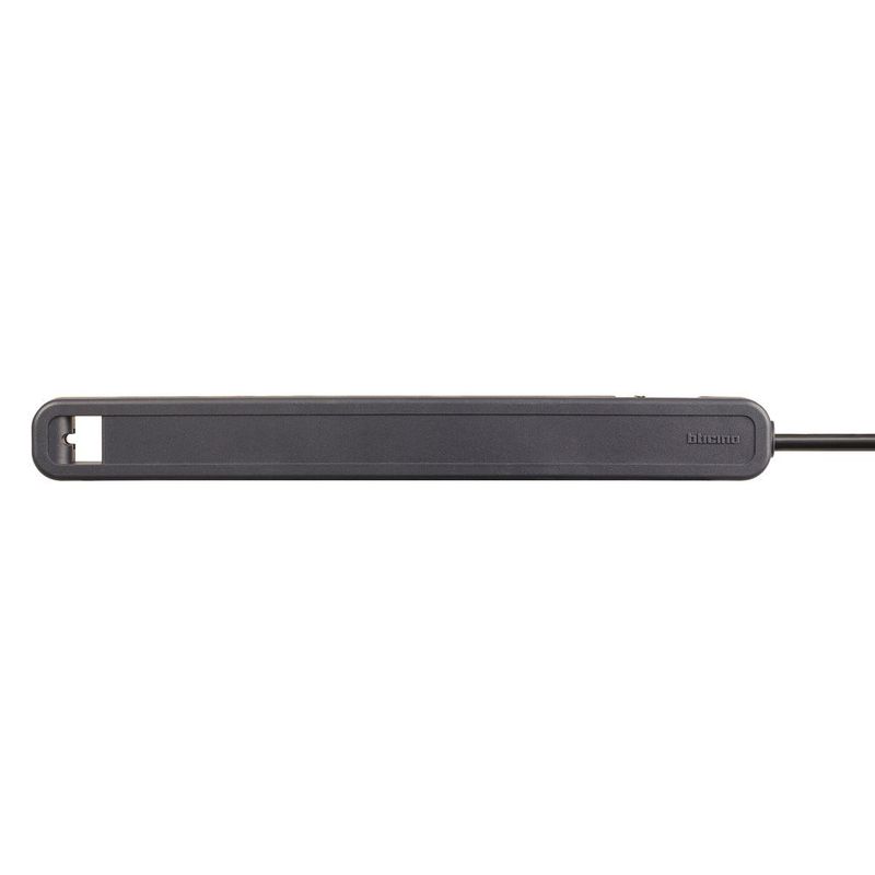BTICINO ALARGADOR ELECTRICO 10A ULTRASLIM 4 TOMAS BIPASO 10/16A 1,5M GRIS