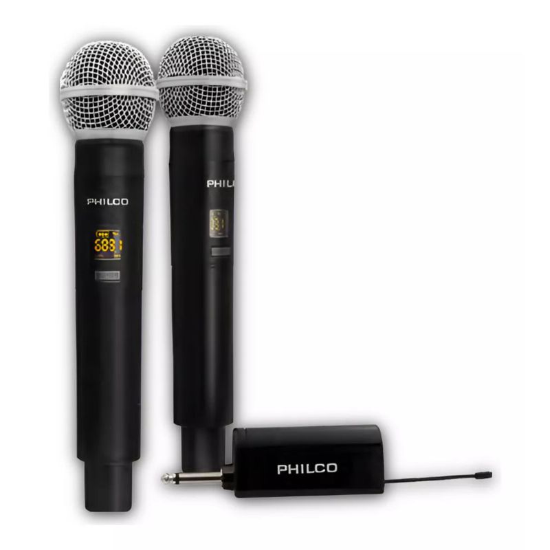 PHILCO-PACK-DE-MICROFONOS-INALAMBRICOS-UHF-WM-314-HIFI-EDITION