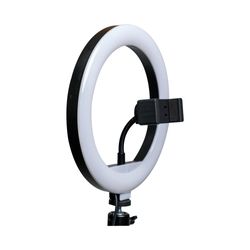 ARO DE LUZ 20CM + TRIPODE LUZ CALIDA Y FRIA