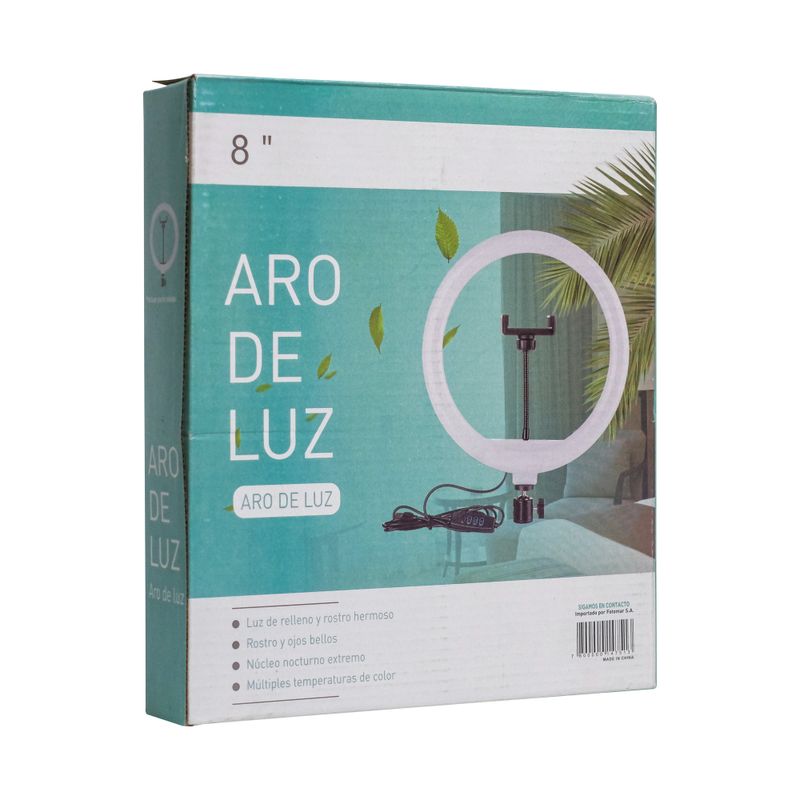 ARO-DE-LUZ-20CM---TRIPODE-LUZ-CALIDA-Y-FRIA
