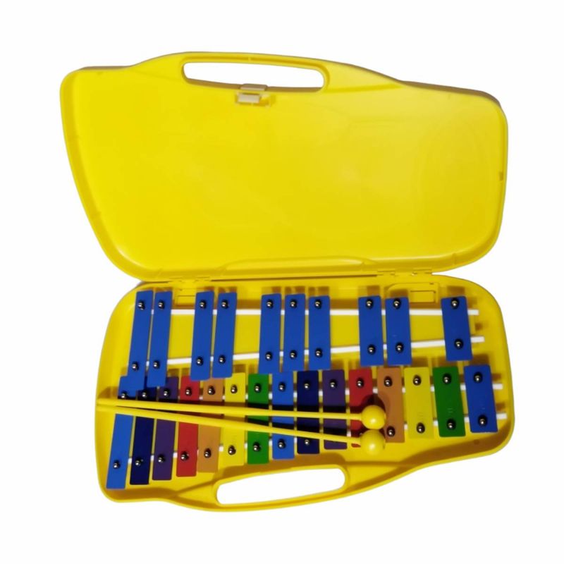GCR METALOFONO 25 AMARILLO CON NOTAS DE COLORES