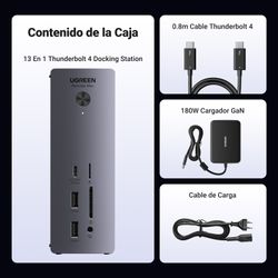 UGREEN MULTIPUERTO USB-C 13EN1 8K DOCKING STATION COMPATIBLE WIN&MAC U710