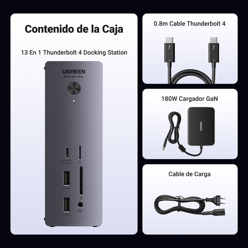 UGREEN-MULTIPUERTO-USB-C-13EN1-8K-DOCKING-STATION-COMPATIBLE-WIN-MAC-U710