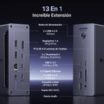 UGREEN-MULTIPUERTO-USB-C-13EN1-8K-DOCKING-STATION-COMPATIBLE-WIN-MAC-U710