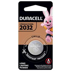 DURACELL PILA DE BOTON CR2032  LITIO