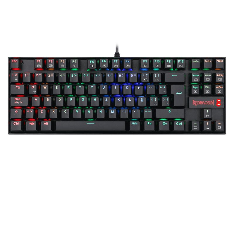 REDRAGON-TECLADO-GAMER-KUMARAK-552-BLACK-RGB-RED-SWITCH-MECANICO