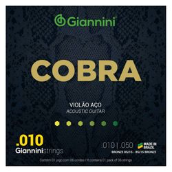GIANNINI ENCORDADO  PARA GUITARRA ACUSTICA 010