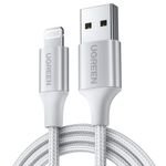 UGREEN-CABLE-LIGHTNING-CERTIFICADO-MFI---USB-A-2.4A-2-METRO-REFORZADO-BLANCO-US199