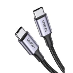 UGREEN CABLE USB-C / USB-C 3.1 DATAPOWER 100W MAX 1 MTS REFORZADO BLACK US300