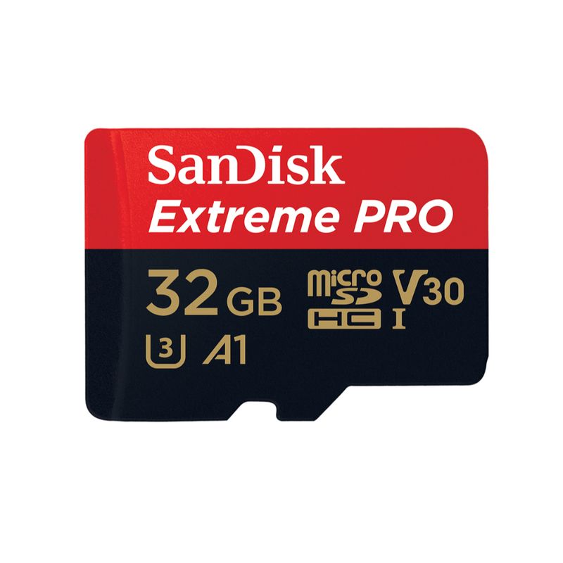 SANDISK-TARJETA-EXTREME-PRO-MICROSD-CON-ADP-32GB-U3-A1-100MB-S--90MB-S-SDSQXCG-032G-GN6MA