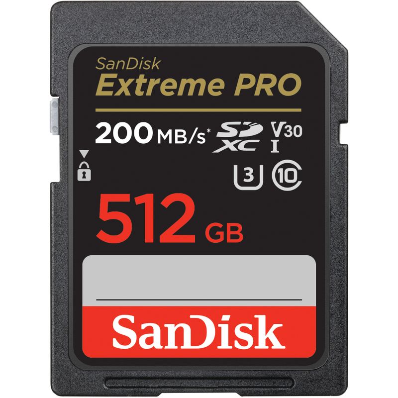 SANDISK-TARJETA-SD-EXTREME-PRO-512GB-UHS-I-200MB-s---140MB-S-SDSDXXD-512G-GN4IN