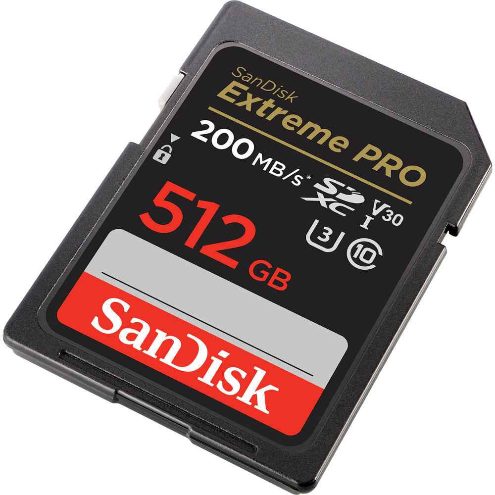 SANDISK TARJETA SD EXTREME PRO 512GB UHS-I 200MB/s - 140MB/S