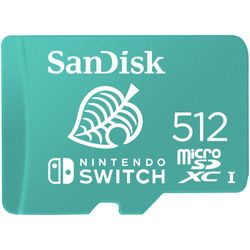SANDISK TARJETA DE MEMORIA MICRO-SD 512GB NINTENDO SWITCH UHS-I U3 SDSQXAO-512G-GN