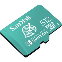SANDISK TARJETA DE MEMORIA MICRO-SD 512GB NINTENDO SWITCH UHS-I U3 SDSQXAO-512G-GN