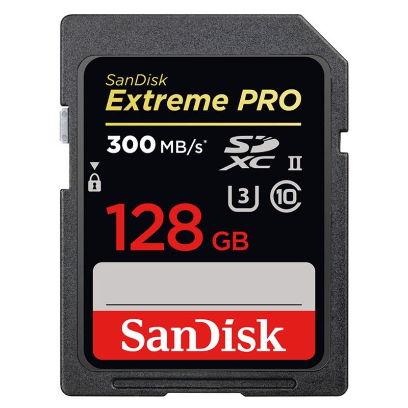 SANDISK-TARJETA-DE-MEMORIA-SD-EXTREME-PRO-128GB-UHS-II-300MB-S---260MB-S-SDSDXDK-128G-GN4IN