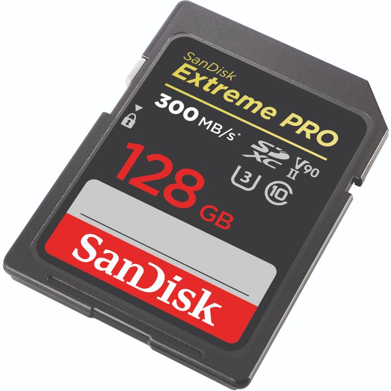 SANDISK-TARJETA-DE-MEMORIA-SD-EXTREME-PRO-128GB-UHS-II-300MB-S---260MB-S-SDSDXDK-128G-GN4IN