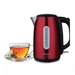 AIWA HERVIDOR ELECTRICO DE ACERO INOXIDABLE ROJO 1.7 LT  AW-JD1402R
