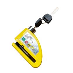 CANDADO PARA VEHICULO CON  DISCO 7MM / ALARMA 110 DBI / WATERPROOF