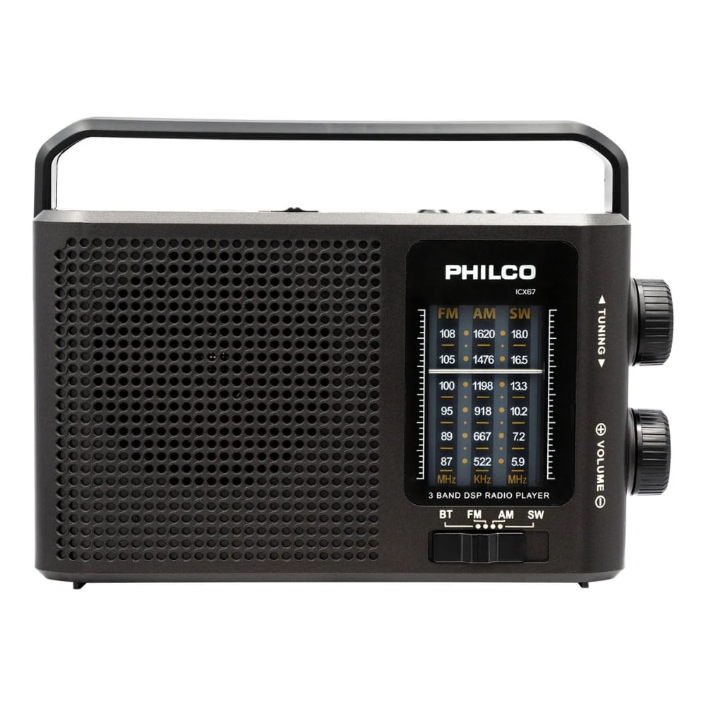 PHILCO RADIO MULTIBANDA RECARGABLE LED