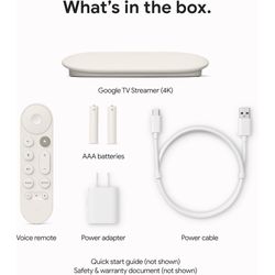 GOOGLE CHROMECAST TV STREAMER 4K PORCELAI