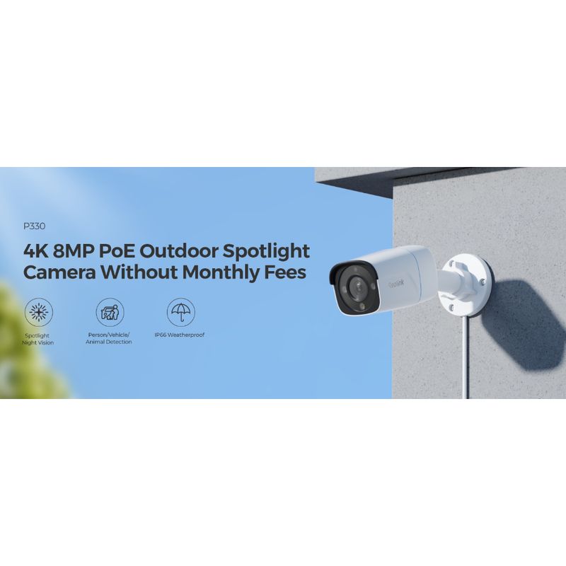 REOLINK CAMARA IP P330 4K POE / SMART / WATERPROOF / VISION NOCTURNA
