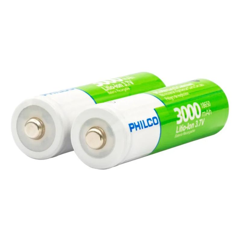 PHILCO-BLISTER-2-BATERIAS-RECARGABLES-18650-LI-ION-3000MAH