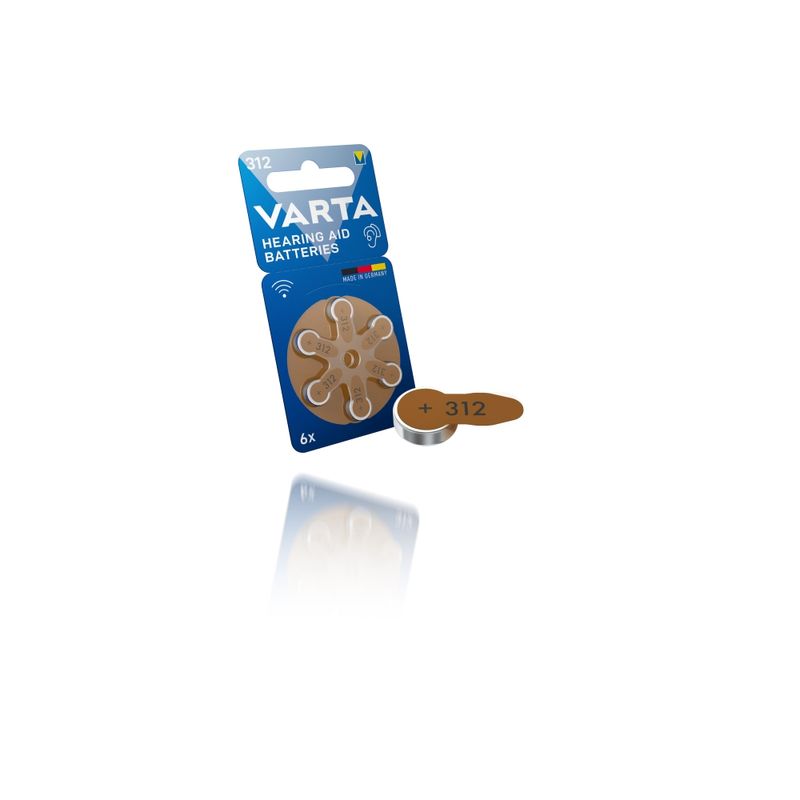 VARTA BLISTER DE PILAS AUDITIVAS TAMAÑO 312