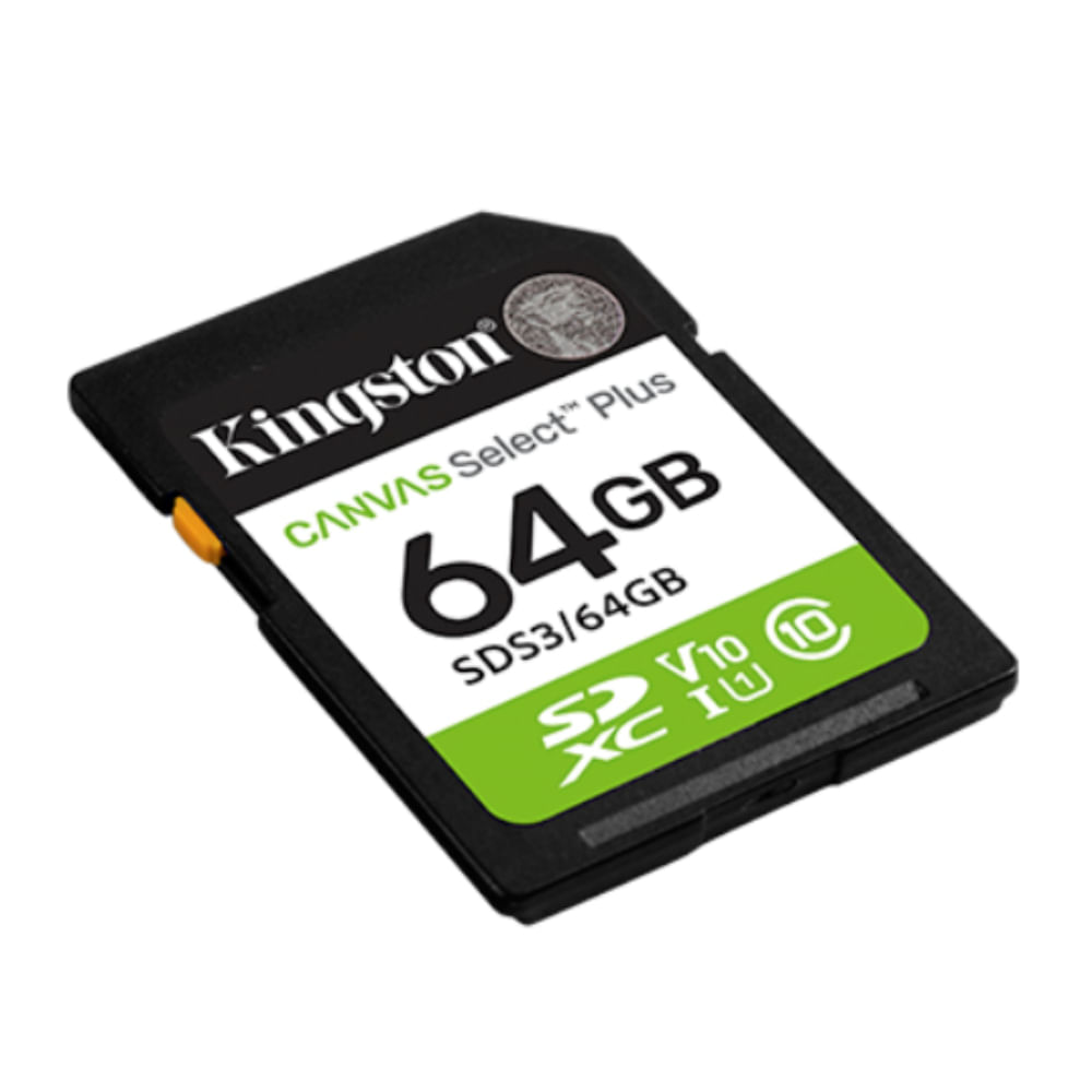 KINGSTON TARJETA DE MEMORIA SDXC 64 GB CANVAS SELECT PLUS 100 MB/S