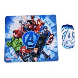 DISNEY KIT MOUSE INALAMBRICO Y MOUSE PAD AVENGERS
