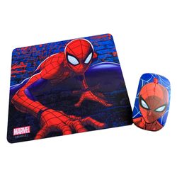 KIT MOUSE INALAMBRICO Y MOUSE PAD SPIDERMAN