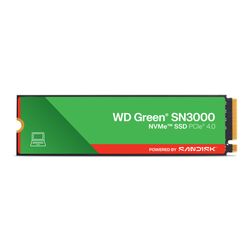WESTERN DIGITAL  SSD INTERNO 500GB SN3000 GREEN M.2 NVME 5000 MB/S WDS500G4G0E