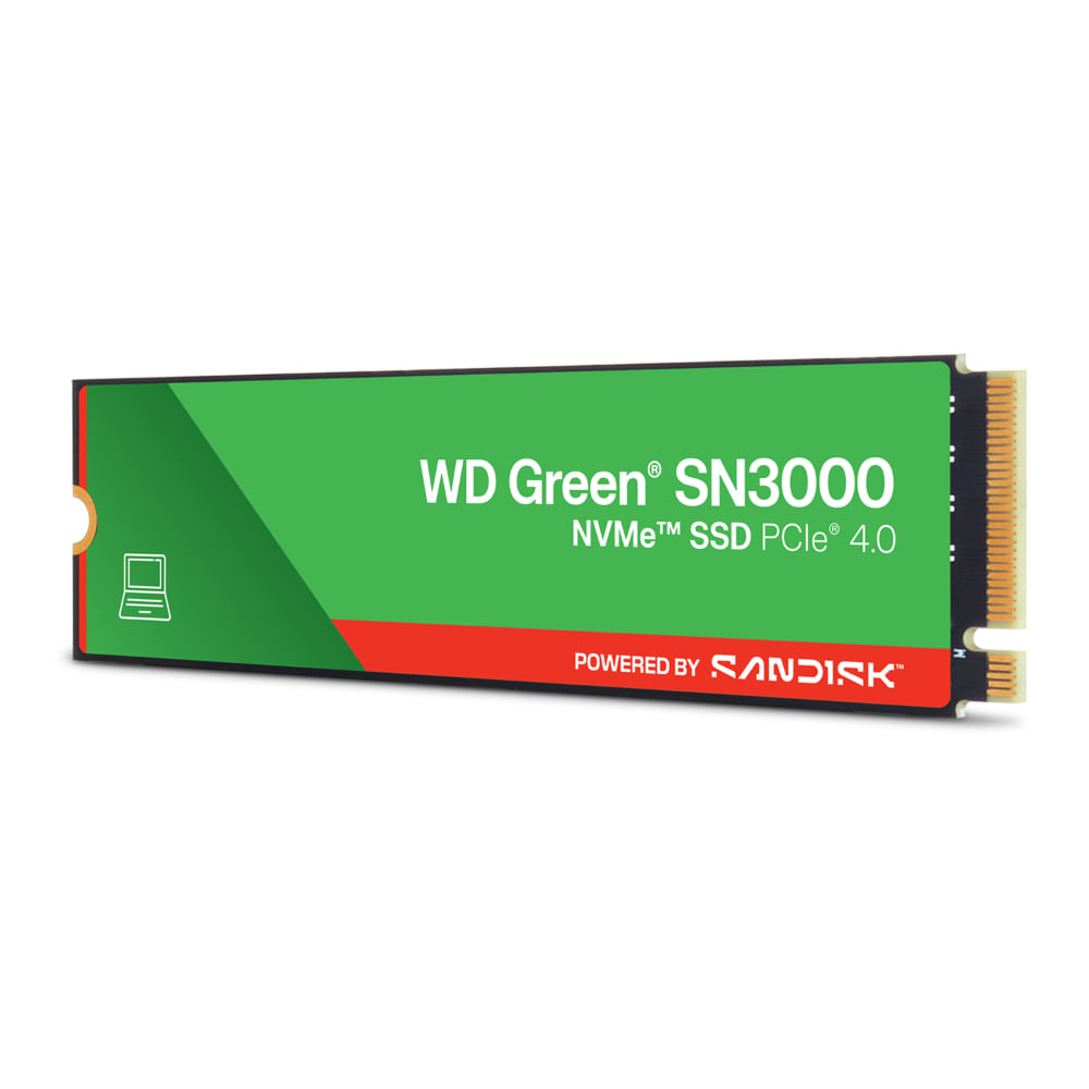 WESTERN DIGITAL SSD INTERNO 1TB SN3000 GREEN M.2 NVME 5000 MB/S