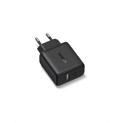 UGREEN CARGADOR RÁPIDO Y COMPACTO 20W X227 CON 2 PUERTOS USB-C + USB-A, BLACK X227