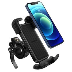 UGREEN SOPORTE CELULAR BICICLETA/MOTO PARA MANILLAR 15–44 MM, GIRO 360° PARA TELÉFONOS 4.7–6.8  LP494