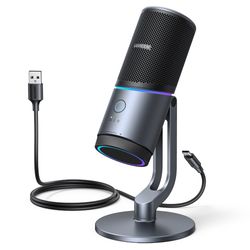 UGREEN MICRÓFONO CONDENSADOR USB-C CON SOPORTE DE ESCRITORIO 24BIT/96KHZ CM769