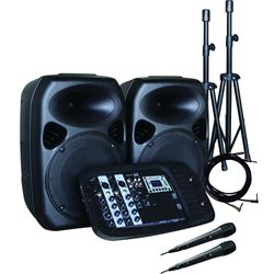 BARETONE COMBO AUDIO  BT-AM200P 200W + ATRIL MICROFONO