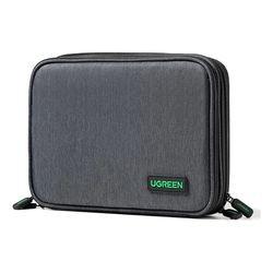 UGREEN ORGANIZADOR/ESTUCHE MULTIUSO DOBLE COMPARTIMENTO CON BOLSILLO MALLA Y ELÁSTICOS ANTIDESLIZANTES  LP139