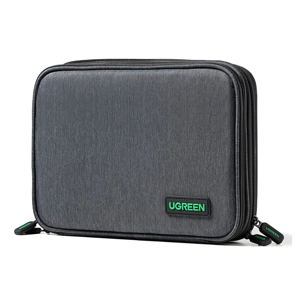 UGREEN ORGANIZADOR/ESTUCHE MULTIUSO DOBLE COMPARTIMENTO CON BOLSILLO MALLA Y ELÁSTICOS ANTIDESLIZANTES  LP139