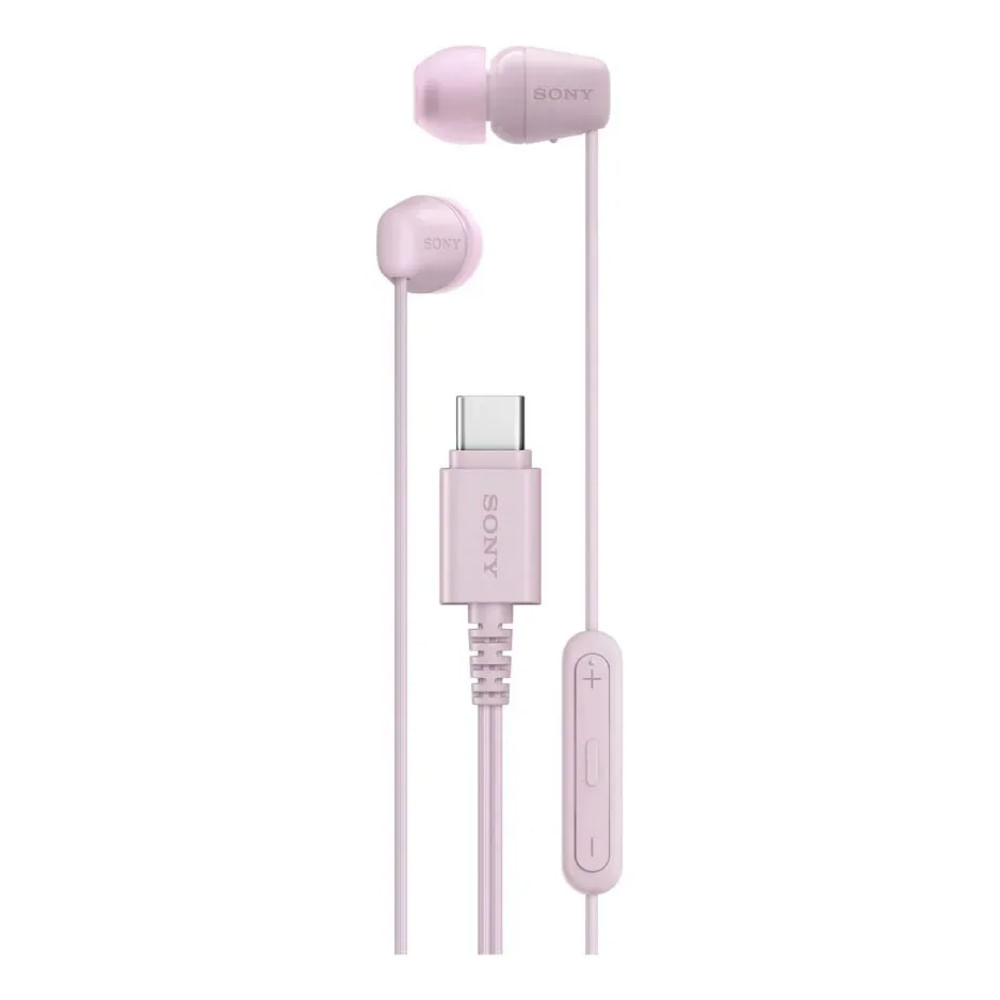 SONY AUDIFONOS INTERNOS USB-C CON CABLE IER-EX15C ROSADO