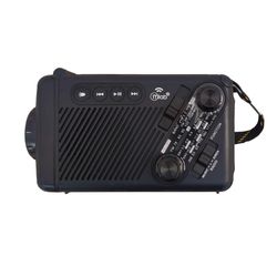 MLAB  LINTERNA LED RECARGABLE SOLAR + RADIO CON DINAMO ALERT INCIDENT 9585 BLACK