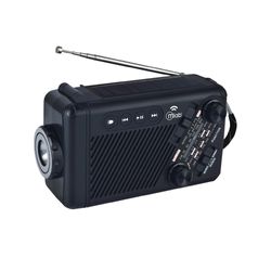 MLAB  LINTERNA LED RECARGABLE SOLAR + RADIO CON DINAMO ALERT INCIDENT 9585 BLACK