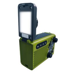 MLAB LINTERNA LED RECARGABLE SOLAR + RADIO CON DINAMO ALERT INCIDENT 9586 GREEN