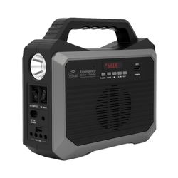 MLAB EMERGENCIA SOLAR 10.000AH  + LAMPARA + 3 AMPOLLETAS + RADIO CON USB/TF/BT 9653