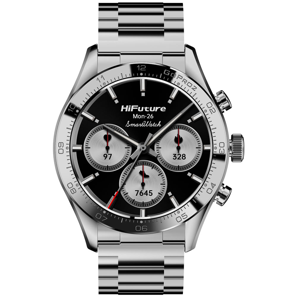HIFUTURE SMARTWATCH GO PRO2 METALICO SILVER WATERPROOF PANTALLA 1.32 PULGADAS AMOLED
