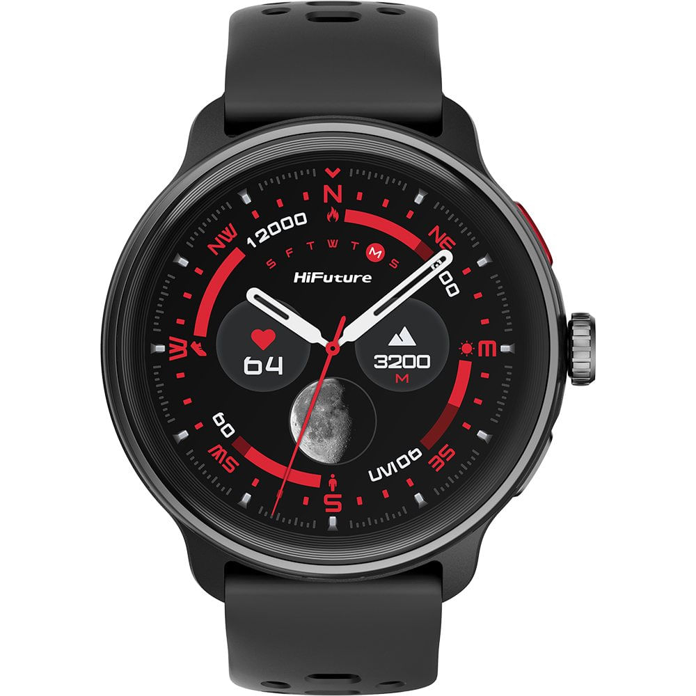 HIFUTURE SMARTWATCH VELA BLACK CON PANTALLA 1.43 AMOLED GPS 3ATM