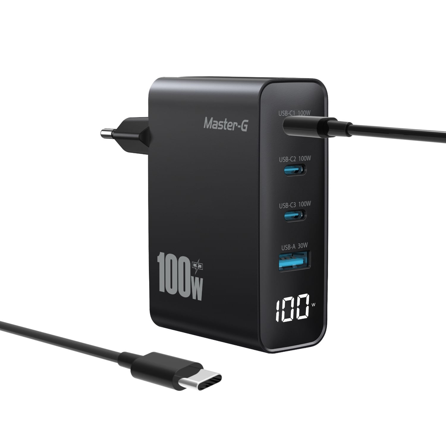 Cargador Portátil Carga Rápida 100w + Cable USB-C Master-G